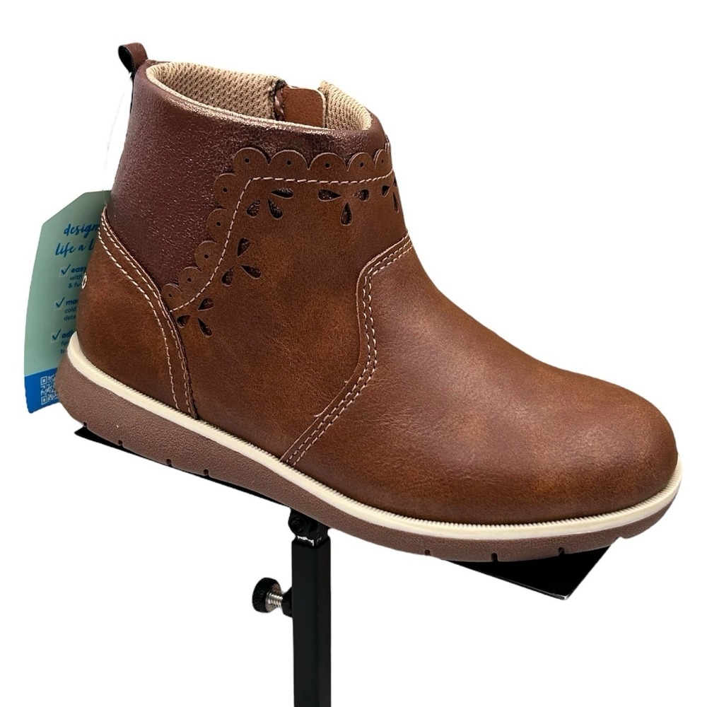 Stride Rite Toddler Girls Fashion Ankle Booties Size 10 Brown Medium- Wide Fit